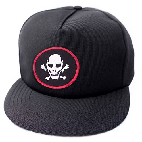Skull Black Ball Cap US Made - 770009