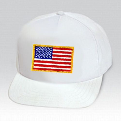 White Ballcap with US Flag (left) - 831044