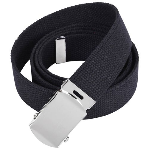 Military belt (choose color) with a chrome plated buckle - CBB0