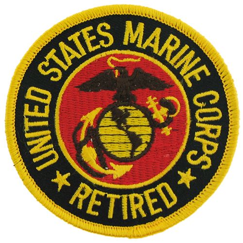US Marine Corps Retired Small Patch - FL1092 (3 inch)
