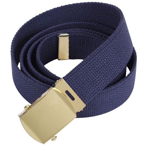 Military belt (choose color) with a solid brass buckle - MBB0