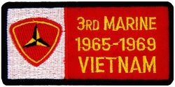 3rd Marine Vietnam '65-'69 Small Patch - FL1165 (3 inch)