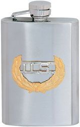 DISC/  8oz Flask - US Badge - 8771