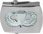 Paratrooper Solid Brass Chrome Plated Buckle & Belt - BRIGHT NICKEL - 14745-CBSI