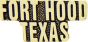 Fort Hood Texas Script Pin - 14193 (1 1/4 inch)
