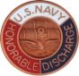 United States Navy Honorable Discharge Pin - 14232 (9/16 inch)