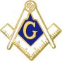 Masonic Symbol Cutout Pin - 6040 (3/4 inch)