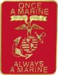 Once A Marine Always A Marine Pin - 14898 (1 inch)