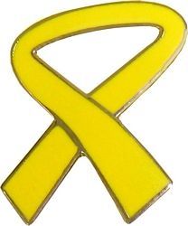 Yellow Ribbon Pin - 14273 (7/8 inch)