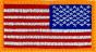 US Flag Left shldr 3.25 x 1.75 Velcro back - 091501