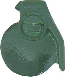 Baseball Grenade Pin - GREEN - 14820GN (1 1/8 inch)